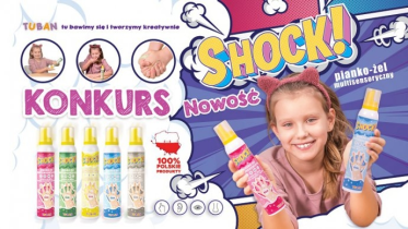 Konkurs "Testuj SHOCK! multisensoryczny pianko-żel - nowość marki TUBAN"