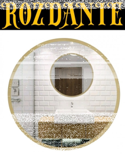 Konkurs "Okrągłe lustro w złotej ramie loft"