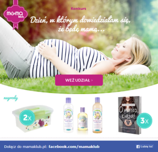 Konkurs "Dzień, w którym dowiedziałam się, że będę mamą..."