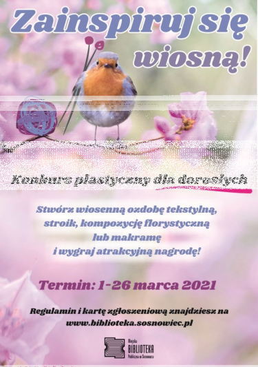 Sosnowiec: Konkurs "Zainspiruj się wiosną"