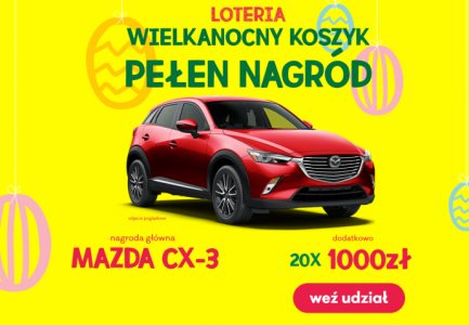 Loteria "Wielkanocny koszyk pełen nagród" Groszek