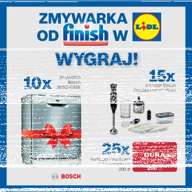 Konkurs "Zmywarka od Finish w Lidl"