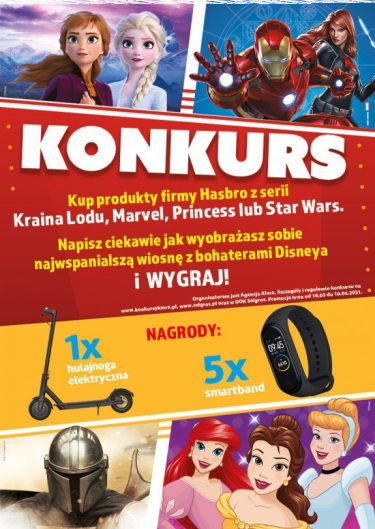 Konkurs "Najwspanialsza wiosna z bohaterami Disneya" Selgros