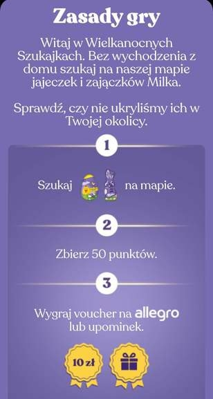 Konkurs "Wielkanocne szukajki Milka"