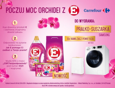 Konkurs "Poczuj moc orchidei z E" Carrefour
