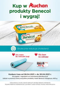 Konkurs "Jeden prosty  krok do redukcji cholesterolu" Auchan