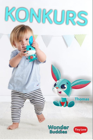 Konkurs fotograficzny: Wygraj zabawkę - króliczka Thomasa z serii "Mały Odkrywca" Tiny Love!