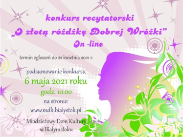 Białystok: Konkurs recytatorski "O złotą różdżkę Dobrej Wróżki"