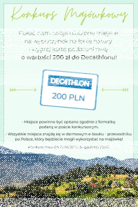 Konkurs "Ulubione miejsce na majówkę"