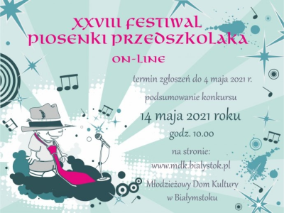 Białystok: XXVIII Festiwal Piosenki Przedszkolaka