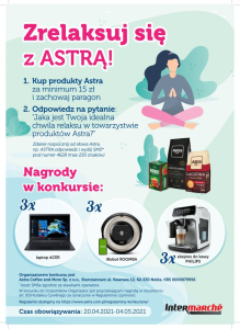 Konkurs "Zrelaksuj się z Astrą" Intermarche