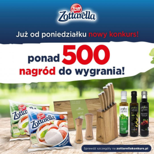 Konkurs "Smakuj chwile z Zottarellą i wygrywaj!" etapy