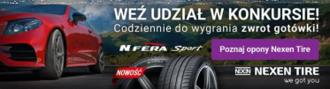 Konkurs "Kup opony Nexen Tire i wygraj zwrot gotówki"