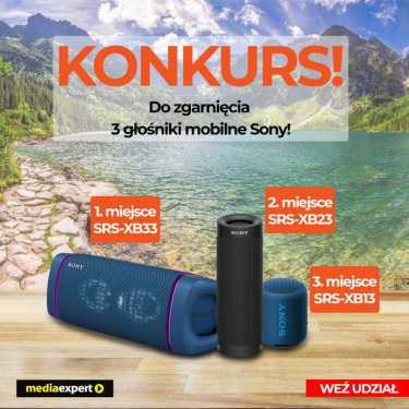 Wygraj głośnik Sony SRS-XB33L