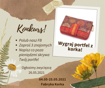 Wygraj piękny portugalski portfel z korka od Fabryki Korka