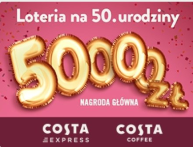 Loteria urodzinowa Costa Coffee