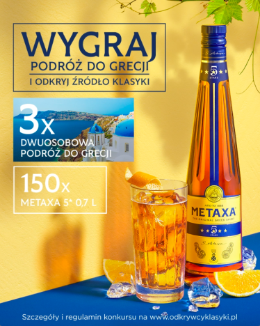 Konkurs METAXA "Odkryj źródło klasyki" 18+