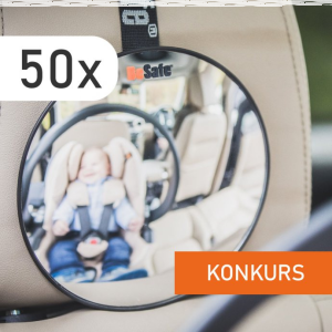 Wygraj 50x lusterko BeSafe do obserwacji dziecka w podróży.