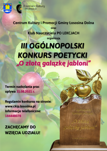III Ogólnopolski Konkurs Poetycki "O złotą gałązkę jabłoni"