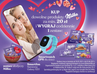 Konkurs "Blisko z Milką" Carrefour