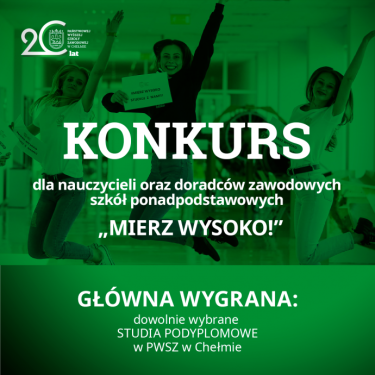 Konkurs dla nauczycieli i doradców zawodowych MIERZ WYSOKO!