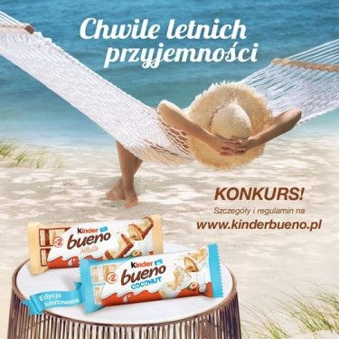 Konkurs "Kinder Bueno Chwile letnich przyjemności"