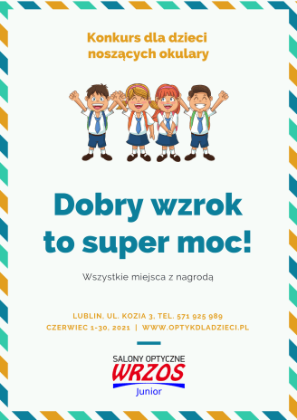 Lublin: Konkurs dla dzieci "Dobry wzrok to super moc"