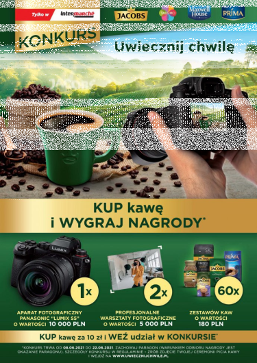 Konkurs "Jacobs - Uwiecznij Chwilę" Intermarché