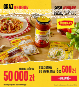 Loteria audioteksowa "Makaromania" Winiary