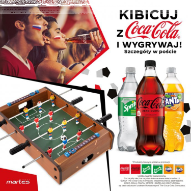 Konkurs "Kibicuj z Martes Sport i Coca- Colą"