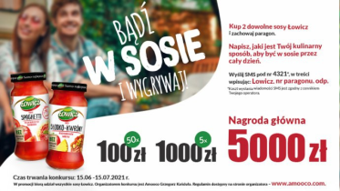 Konkurs "Bądź w sosie i wygrywaj" Łowicz, Delikatesy Centrum