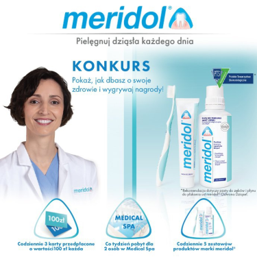 Konkurs "Meridol Pokaż, jak dbasz o swoje zdrowie"