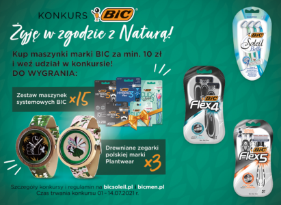 Konkurs "Żyj w zgodzie z Naturą!" BIC Drogerie Natura