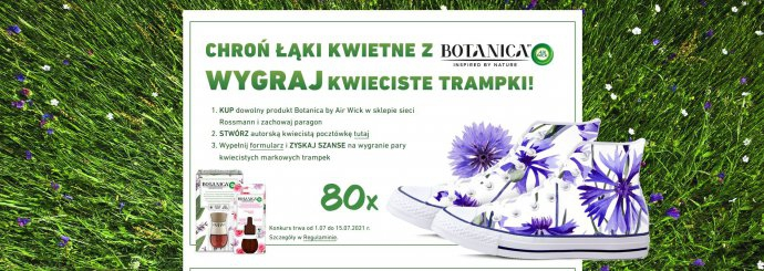 Wygraj kwieciste trampki "Chronimy łąki kwietne" Rossmann