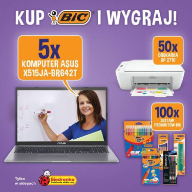 Konkurs "Powrót do szkoły z BIC w Biedronce"
