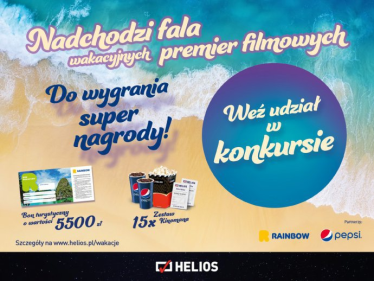 Konkurs "Fala wakacyjnych premier w Heliosie"