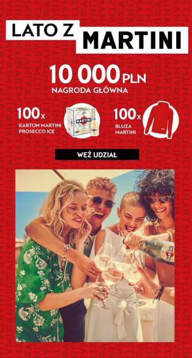 Konkurs lato z Martini! Biedronka, etapy