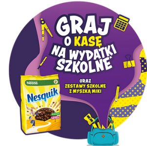 Loteria "Powrót do szkoły z Myszką Miki i płatkami śniadaniowymi Nestlé"