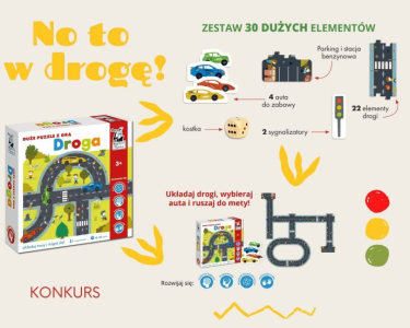 Wygraj duże puzzle z grą Droga!