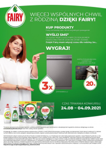 Konkurs "Więcej Wspólnych Chwil Z Rodziną Dzięki Fairy" Carrefour