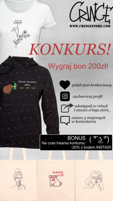 Wygraj bon 200zł w sklepie Cringe Store