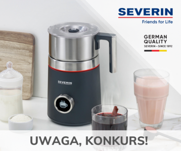 Wygraj profesjonalny spieniacz do mleka Severin SM 3587
