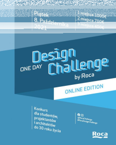 Konkursu dla młodych architektów i projektantów "Roca One Day Design Challenge"