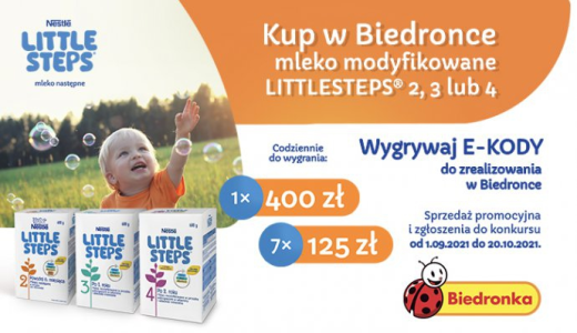 Konkurs "LITTLE STEPS oraz Biedronka"