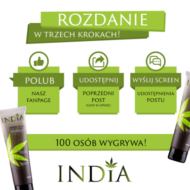Konkurs "Rozdanie od India Cosmetics"