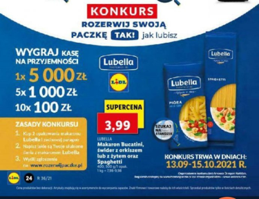 Konkurs "Rozerwij swoją paczkę tak jak lubisz" Lidl