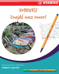 Warszawa: Konkurs "Znajdź rower STABILO"