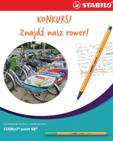 Warszawa: Konkurs "Znajdź rower STABILO"