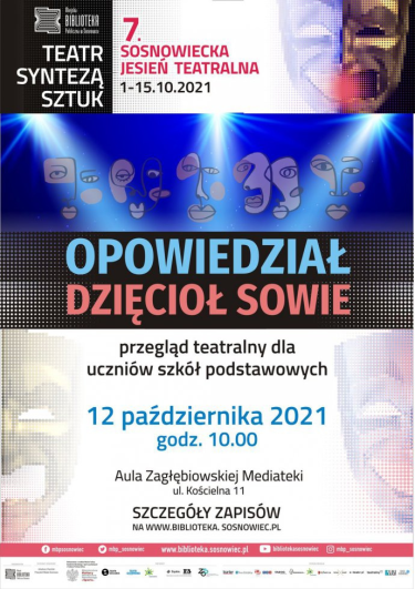 Konkurs "Przegląd teatralny dla dzieci Opowiedział dzięcioł sowie"