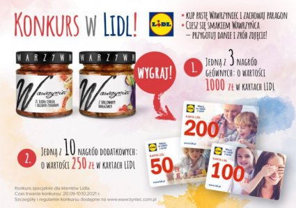 Konkurs "Ciesz się smakiem Wawrzyńca" Lidl